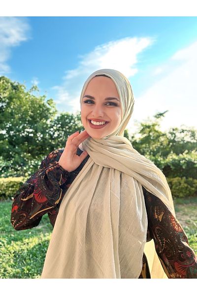 Modakaşmir Modal Kraş Shawl - Water Green