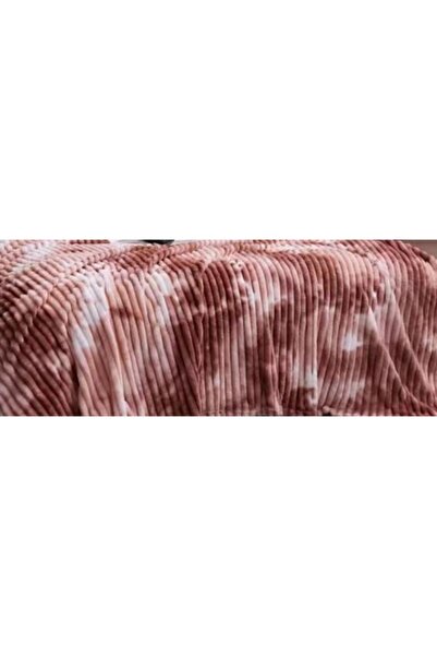 OEM Patura pufoasa cocolino degrade pentru pat dublu, Cu dungi, MS STAR, 200 x 230 cm, Maro