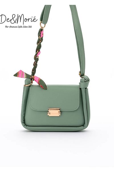 De&Morié De&Morie Dm2095 Women's Shoulder Bag – Stylish and Single-Eye Daily Bag with Scarf Detail