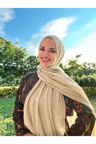 Modakaşmir Modal Kraş Shawl - Water Green