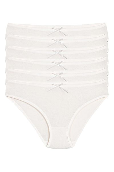 murays Star Women's 6-Pack Organic Bamboo Bikini Briefs