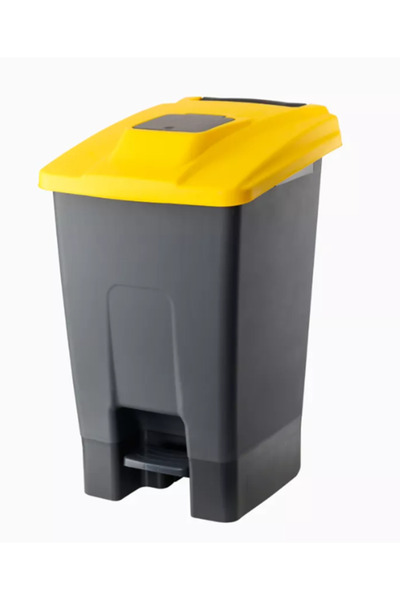 POMSTORE 100 Lt Çöp Kovası Pedallı Kapak Üstü Pratik Küçük Kapak Şık Kullanım...