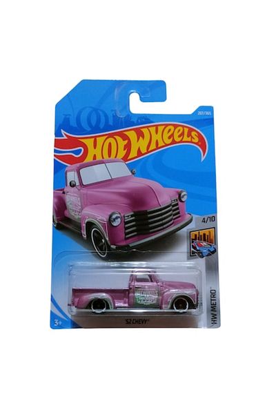 HOT WHEELS Masinuta Metalica Hot Wheels, 52 Chevy, Colectia HW Metro - Editia 2018, Roz, 1:64