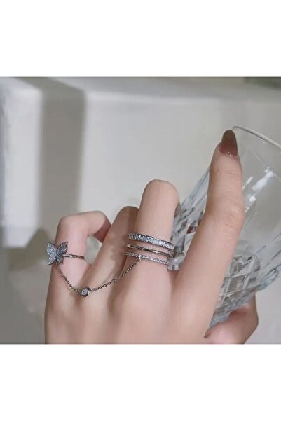 Dgt Luxury سلسلة وفراشة، حلقة معلقة قابلة للتعديل