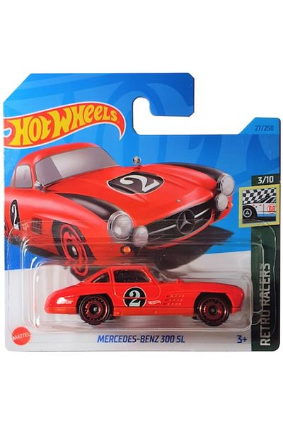 HOT WHEELS Masinuta metalica Hot Wheels, Mercedes-Benz 300 SL, Rosu, 1:64