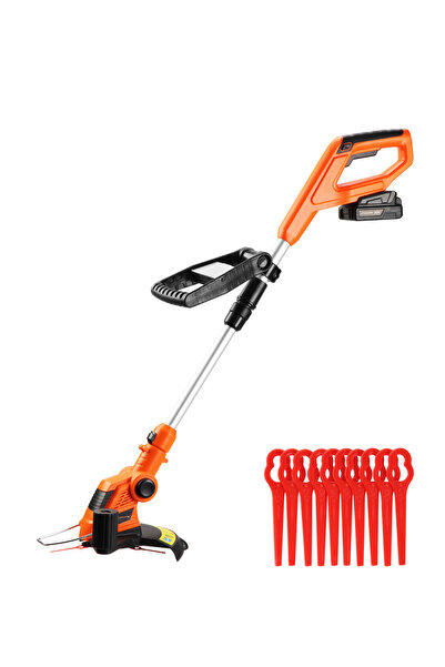 Lawazim ماكينة قص العشب اللاسلكية ٢٠ فولت - بطارية ليثيوم، حواف دقيقة وشفرة ق...