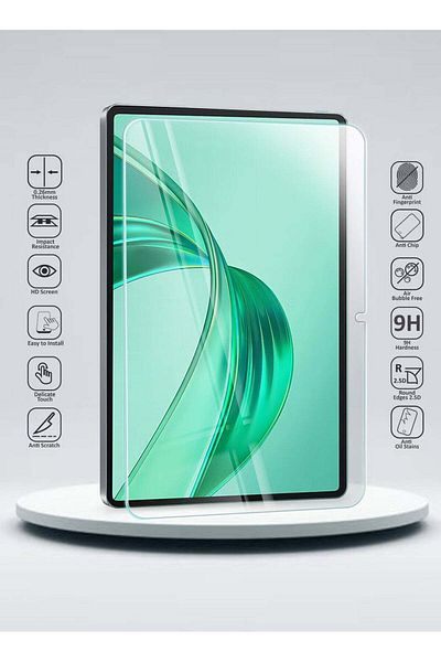 waldic واقي شاشة من الزجاج المقوى لجهاز Honor Pad X8A - شفافية عالية