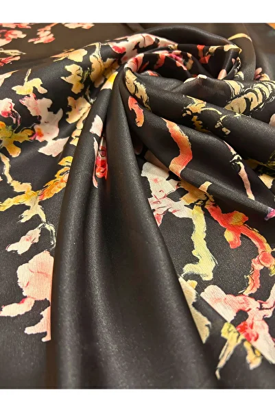 MODA Van Gogh Blooming Almond Tree Art Silk Shawl Black