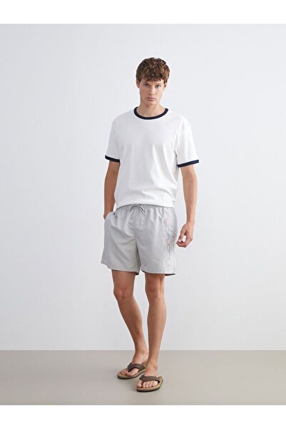 LC Waikiki LCW SWIMWEAR شورت سباحة قصير الطول مطبوع للرجال