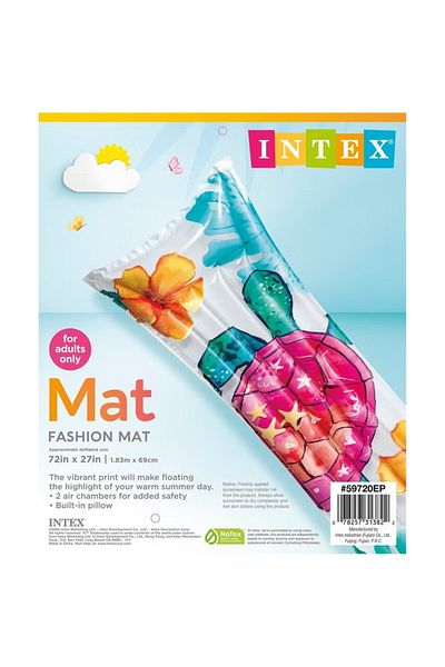 Intex Floral Mattress, Multi-Coloured 183x69 cm