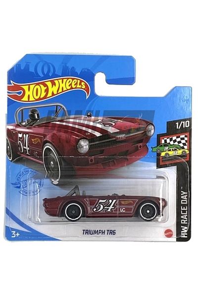 HOT WHEELS Masinuta Metalica Hot Wheels Triumph TR6, Colectia 2021, Visiniu, 1:64