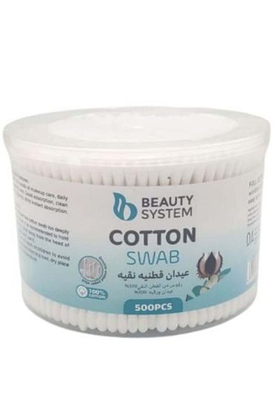 BEAUTY SYSTEM Pure Cotton Swabs from Beauty System - 500 pieces