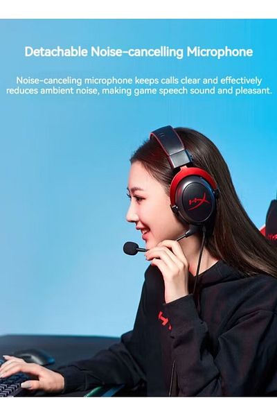 HyperX Cloud II Wired Over-Ear Gaming Headphones For PS4/PS5/XOne/XSeries/NSwitch/PC