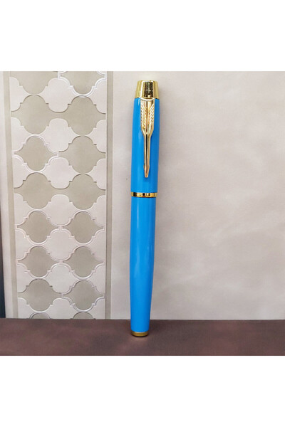 Store Turkuaz Metal Roller Kalem – Hediye & İmza