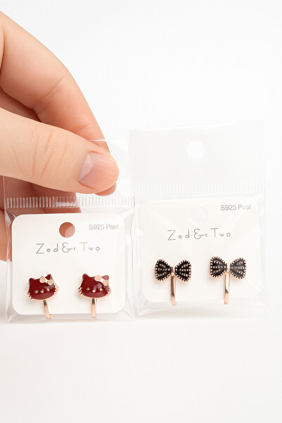 NUVESSA 2 ÇİFT KLİPSLİ ÇOCUK KÜPESİ