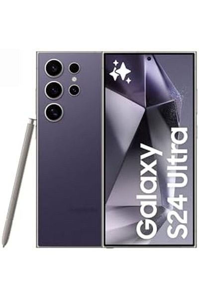 Samsung Galaxy S24 Ultra, 512GB Storage, Titanium Violet, 12GB RAM, Android Smartphone, 200MP Camera