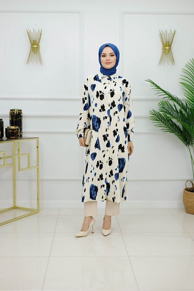 VALENS BOUTİQUE Rochie cămașă hijab pentru femei