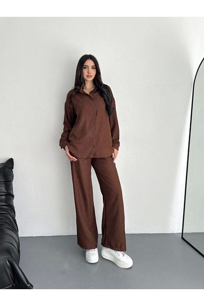 modamtn Shirt Pants Double Set - Brown