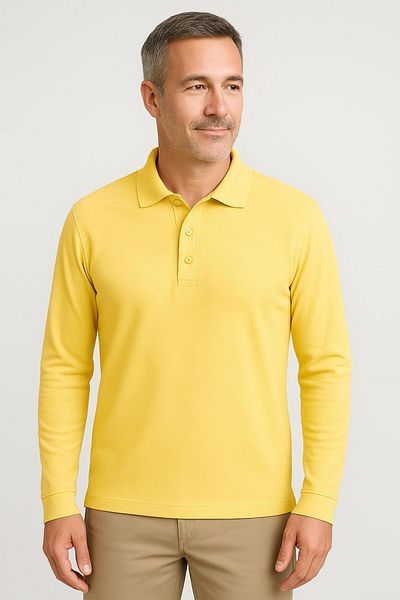 BAGİSTA BUTİK Unisex Adult Solid Color Long Sleeve Polo Neck Suitable for School and Daily Use
