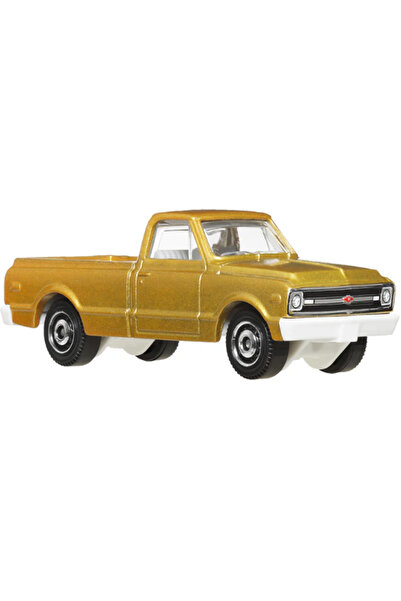HOT WHEELS Matchbox - 1968 CHEVY C10 - GOLD ALTIN RENGİ Model Oyuncak Araba J...