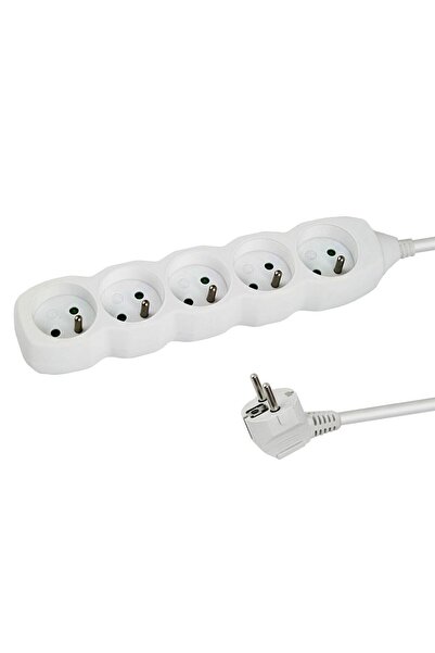 ESPERANZA Placă de circuit ELK207W, albă, 5 ieșiri, 1,50 m, 5x4x25 cm