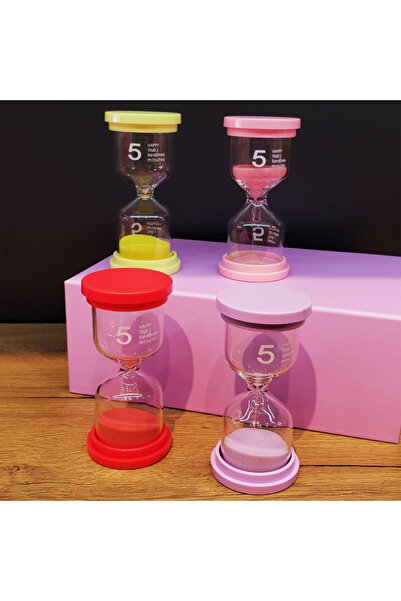 Store Renkli 5 Dakikalık Kum Saati 10 x 4.5 Cm