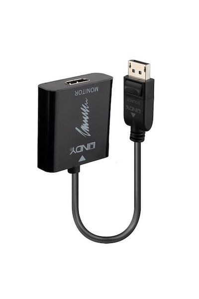 LİNDY Adaptor LY-41068 DisplayPort 1.2 la HDMI 2.0 18G Activ negru