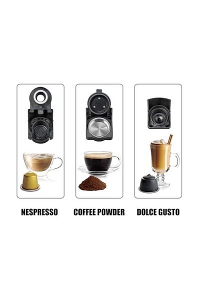 DLC 3-in-1 Coffee Machine 700ml 1400W – Espresso, Cappuccino & Latte Maker, 15 Bar