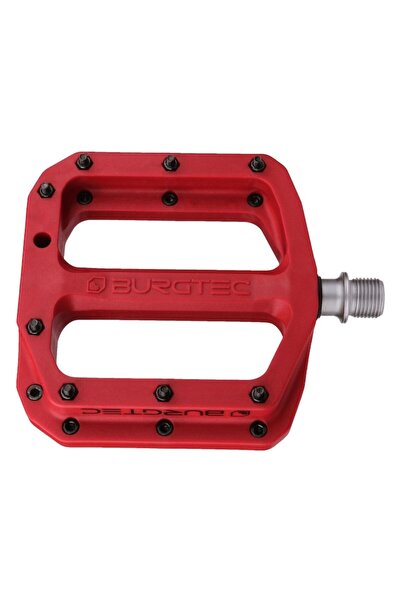 Burgtec Penthouse MK4 Professional Bike Pedals, Red