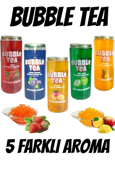 Magika Design Bubble Tea 5 Farklı Aroma 330 ML - Ağzıda Dağılan Boluncuk Lezzet - YENİ ÜRÜN HEMEN DENE !!!