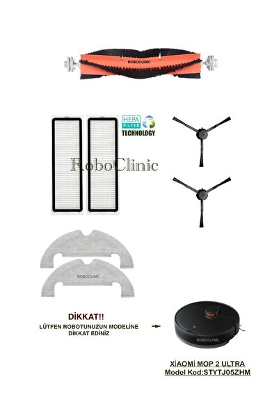 Roboclinic Xiaomi Mi Robot Vacuum Mop 2 Ultra (MODEL KOD:STYTJ05ZHM) Uyumlu Y...
