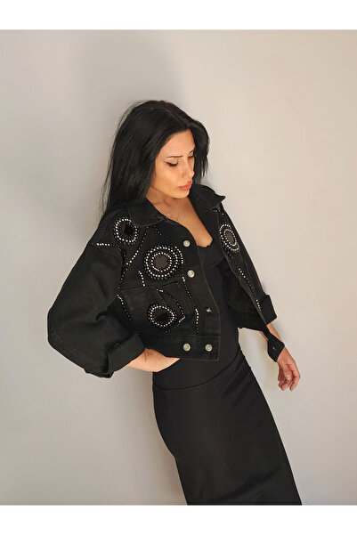 RENGARENG TASARIM DENİM CEKET