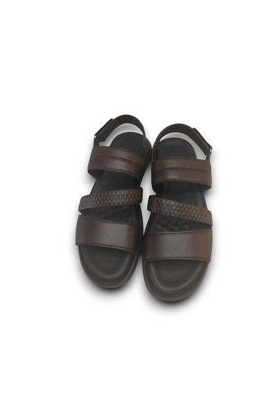 Growish Gr0349 Genuine Leather Non-Slip Sole Buckle Soft Strap Men's Sandals