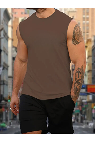 RUTBİL SPORTS SPOR KUMAŞ SIFIR KOL BİSİKLET YAKA TANK TOP ATLET-FİTNESS ATLET...