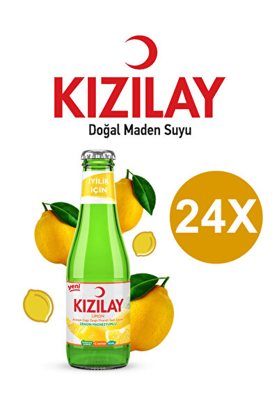 Magika Design Kızılay Limon C Plus Aromalı Maden Suyu 200 ML x 24 Adet