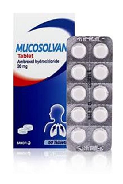 Sanofi Aventis Mucosolvan 30mg (Ambroxol Hydrochloride) 20tablets ميكوسولفان ...