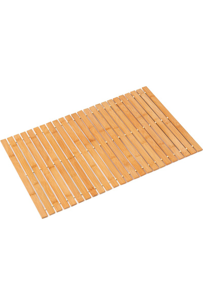 Amentes Χοντρό Φυσικό Μπαμπού Αντιολισθητικό Χαλάκι Μπάνιου 80 Χ 50 Εκ