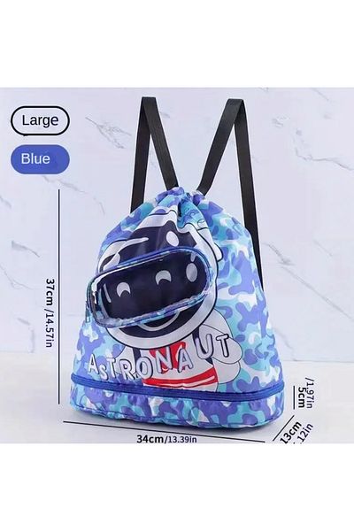 So Iconic Geantă de înot cu caracter astronaut / Rucsac sport pentru copii