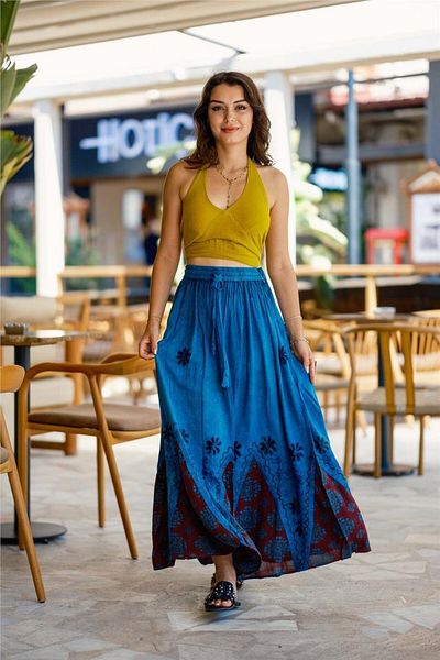 Miss Boheme Green Halter Neck Open Back Blouse
