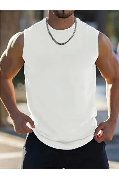RUTBİL SPORTS SPOR KUMAŞ SIFIR KOL BİSİKLET YAKA TANK TOP ATLET-FİTNESS ATLET...