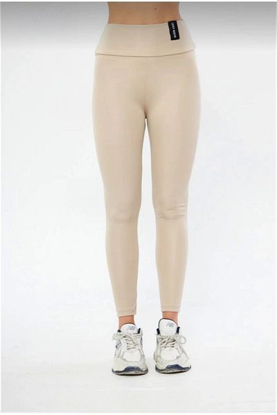 modamtn    Winter High Waist Tightening and Firming Lycra Raised Leggings - Beige