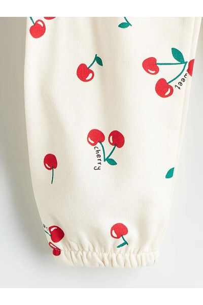 LC Waikiki Lcw Kids Cherry Printed Girl's Jogger Sweatpants (W5)