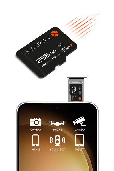 Maxron 256 Gb Memory Card Sd Card Adapter 100 Mb/S