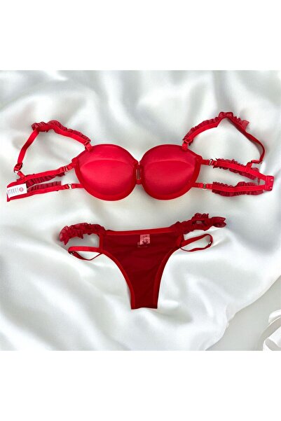 Tendora Ruffle Support Bra Set