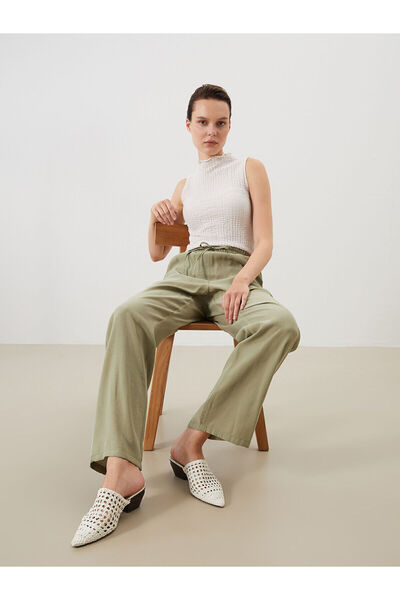 LC Waikiki Vizyon New Season Elastic Waist Modal Blend Women's Trousers