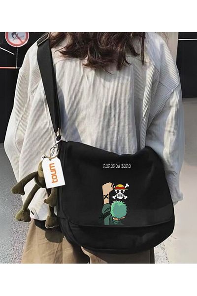Toum Anime One Piece Printed Unisex Postman School Bag