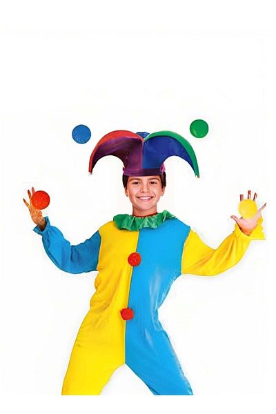 KayalarStore Costume for Kids - Clown Outfit with Wig