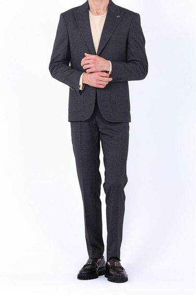 Kadir Büyükkaya Embossed Pattern Men's Jogger Suit-Kaw1804S