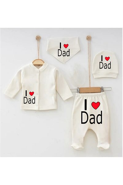 bebekpare Unisex Baby Hospital Exit Set I Love Dad