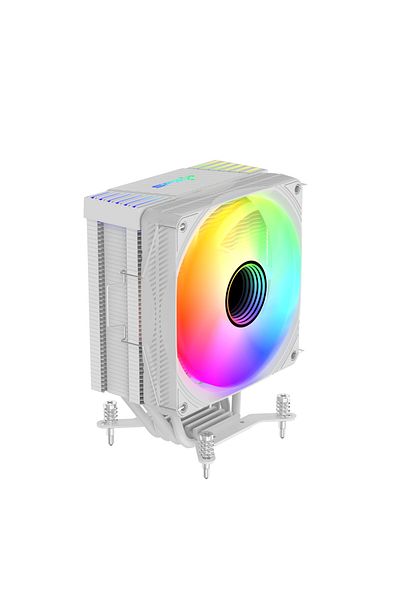 SPEARPC مروحة تبريد H400Pro ARGB مقاس 120 مم - مروحة تبريد هادئة عالية الأداء مع لون أبيض RGB قابل للتوجيه